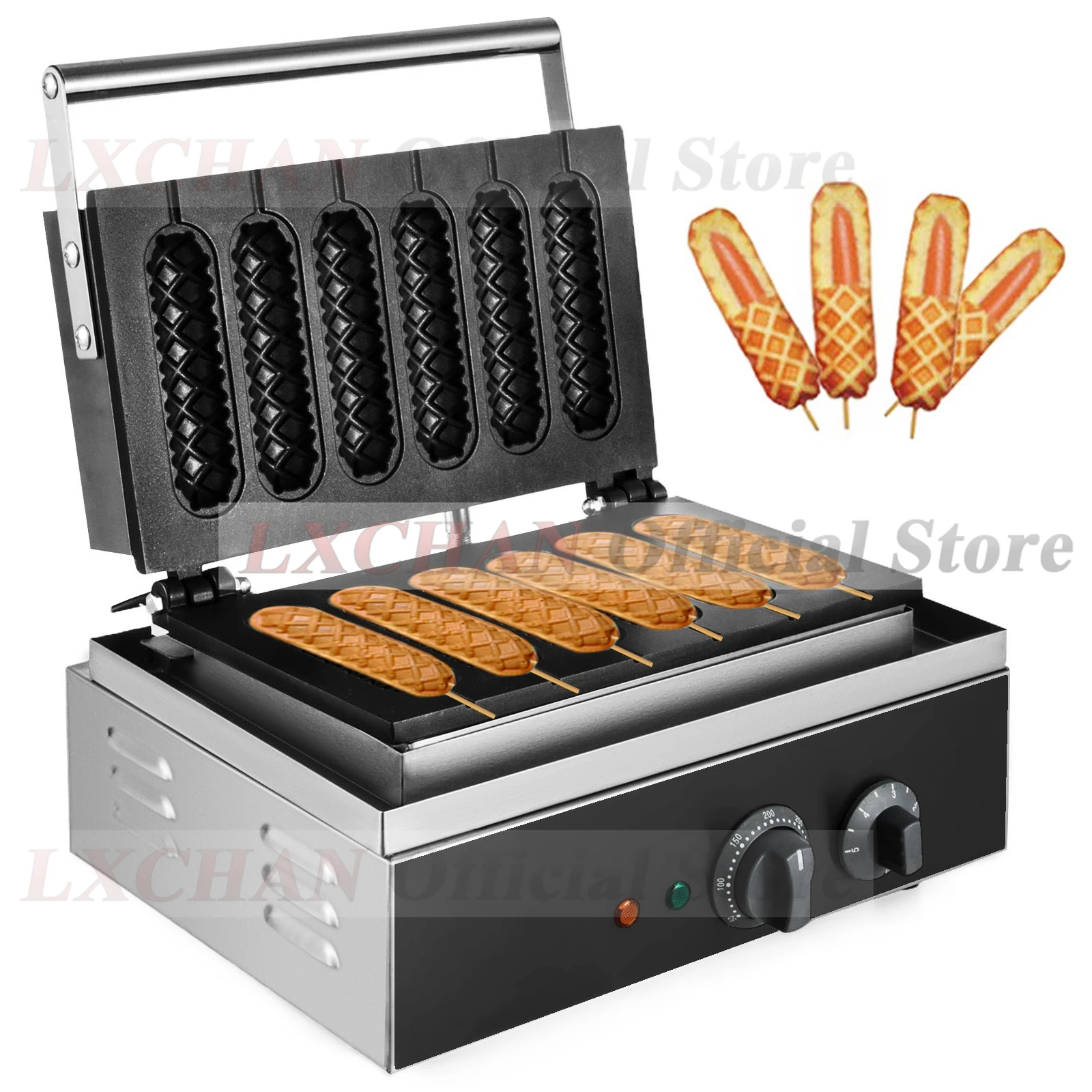 Corn Dog Stick - HomeWise 6PCS Electric Waffle Sausage Maker
