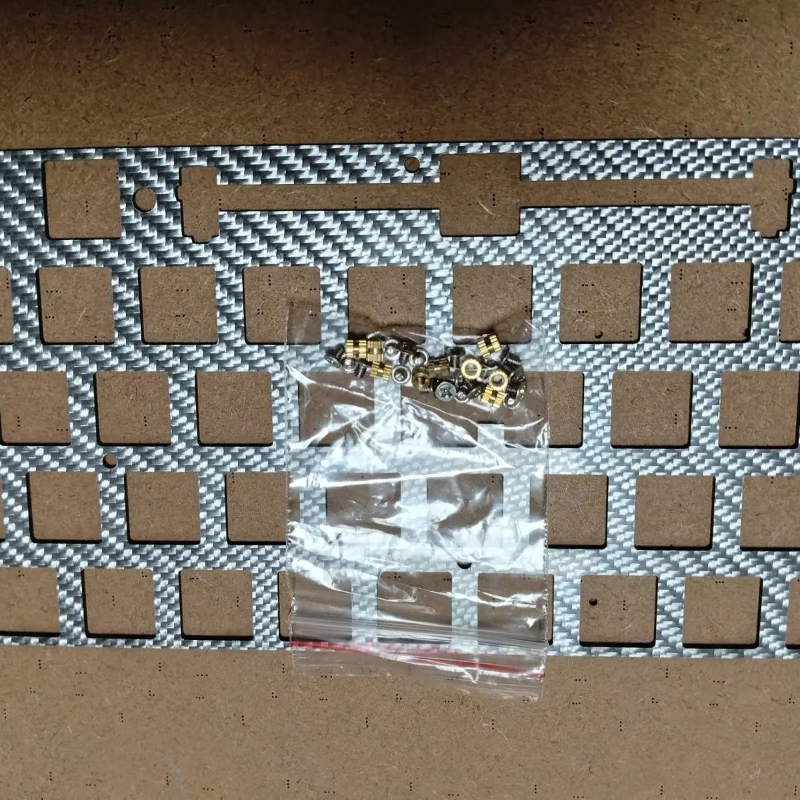 Crepe Pan Carbon - Wooting60HeV2 Carbon Fiber Positioning Board GH60