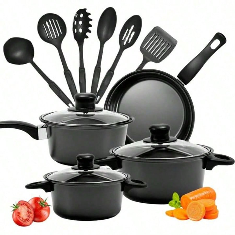 Cast Iron Corn - 13 Piece Nonstick Kitchenware Set Induction