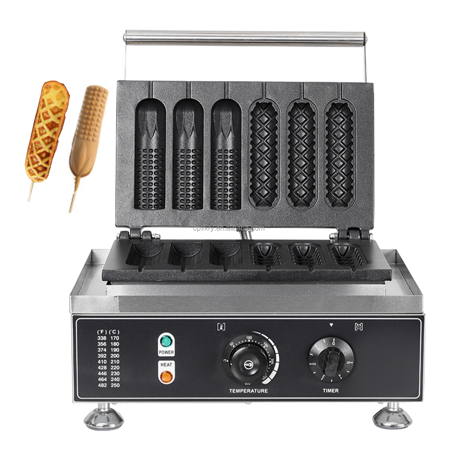 Electric 110/220V Hot Dog Waff - Corn Dog Stick recension och pris