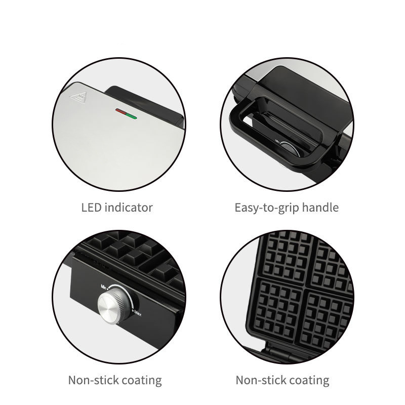 Reemix 4-Slice Belgian Mini Wa - Mini Pancake Griddle recension och pris