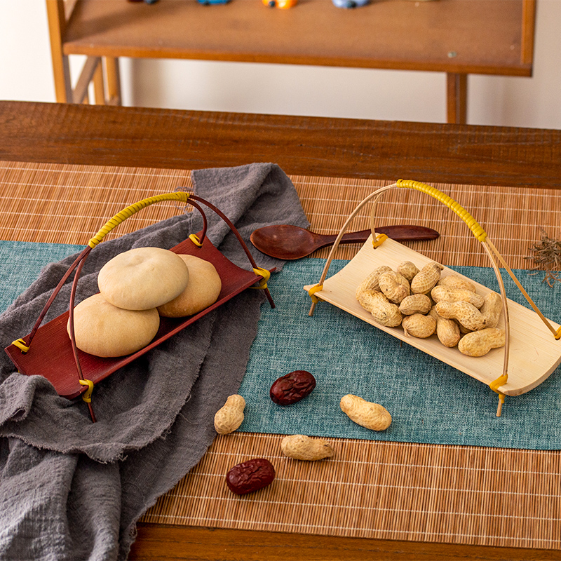 Handwoven Bamboo  Tea Tray Wed - Dim Sum Basket recension och pris
