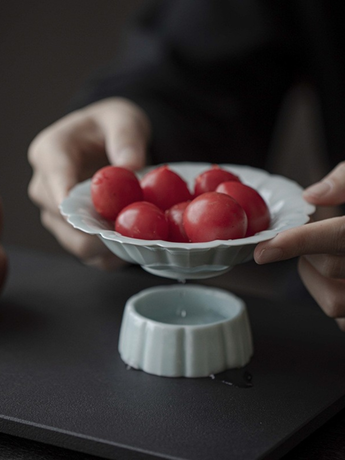Chinese Style Ceramic Lotus Pe - Dim Sum Basket recension och pris