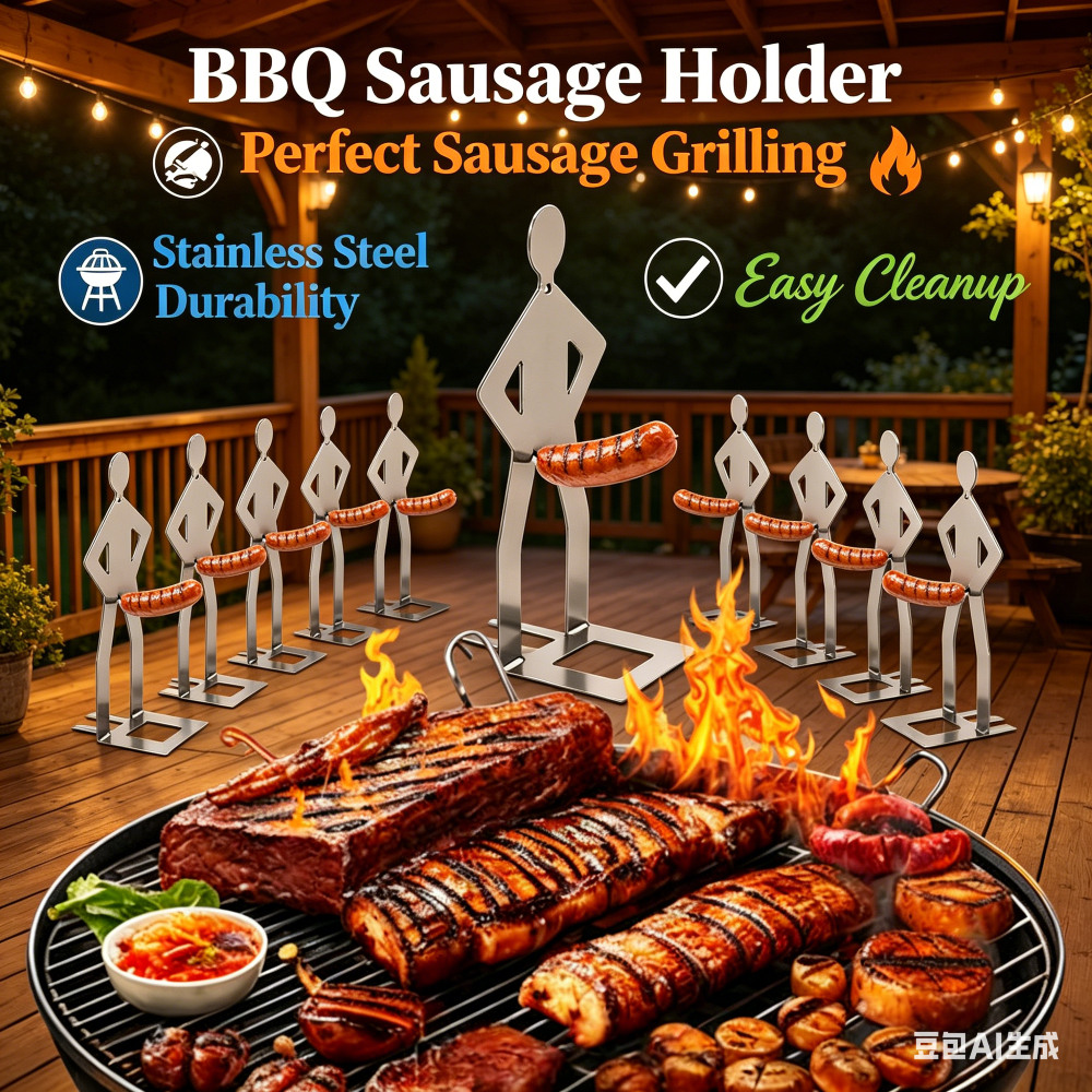 Stainless Steel BBQ Sausage Ho - Hot Dog Press recension och pris