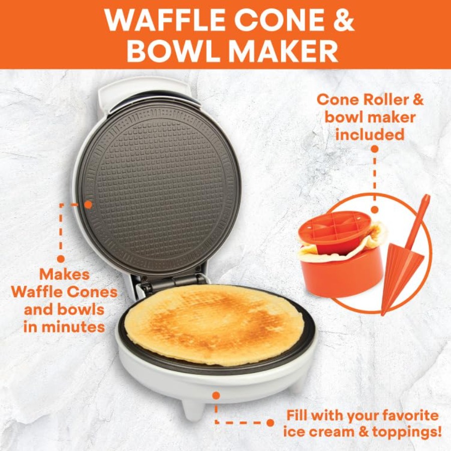 Waffle Cone and Bowl Maker wit - Waffle Cone Maker recension och pris