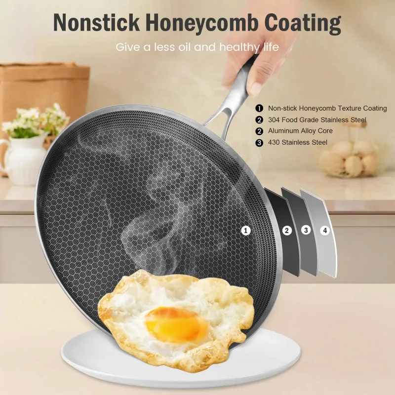 Crepe Pan Nonstick Honeycomb D - Danish Pancake Pan recension och pris