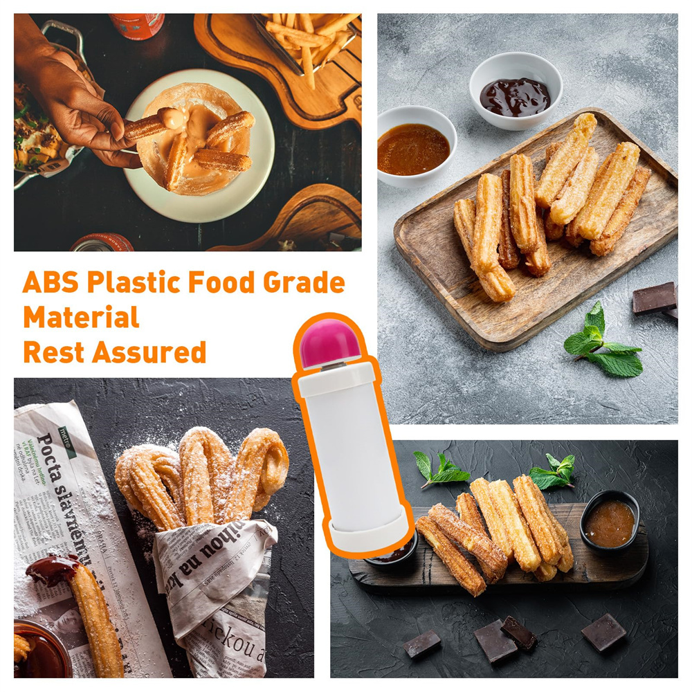 1pc DIY Manual Cookie Press Ma - Churros Maker Gun recension och pris
