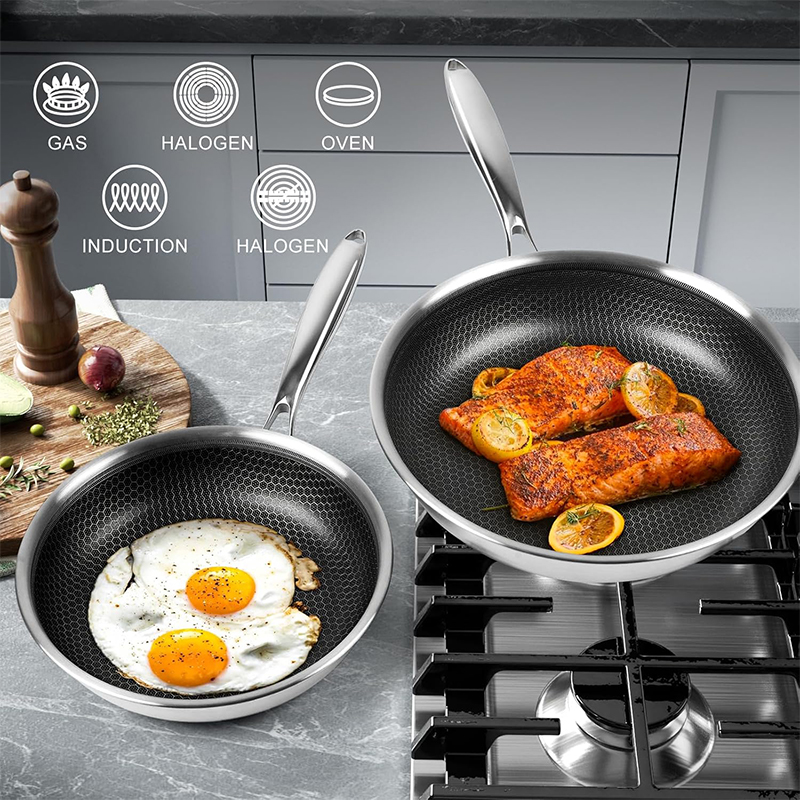 Stainless Steel Frying Pan wit - Egg Waffle Pan recension och pris