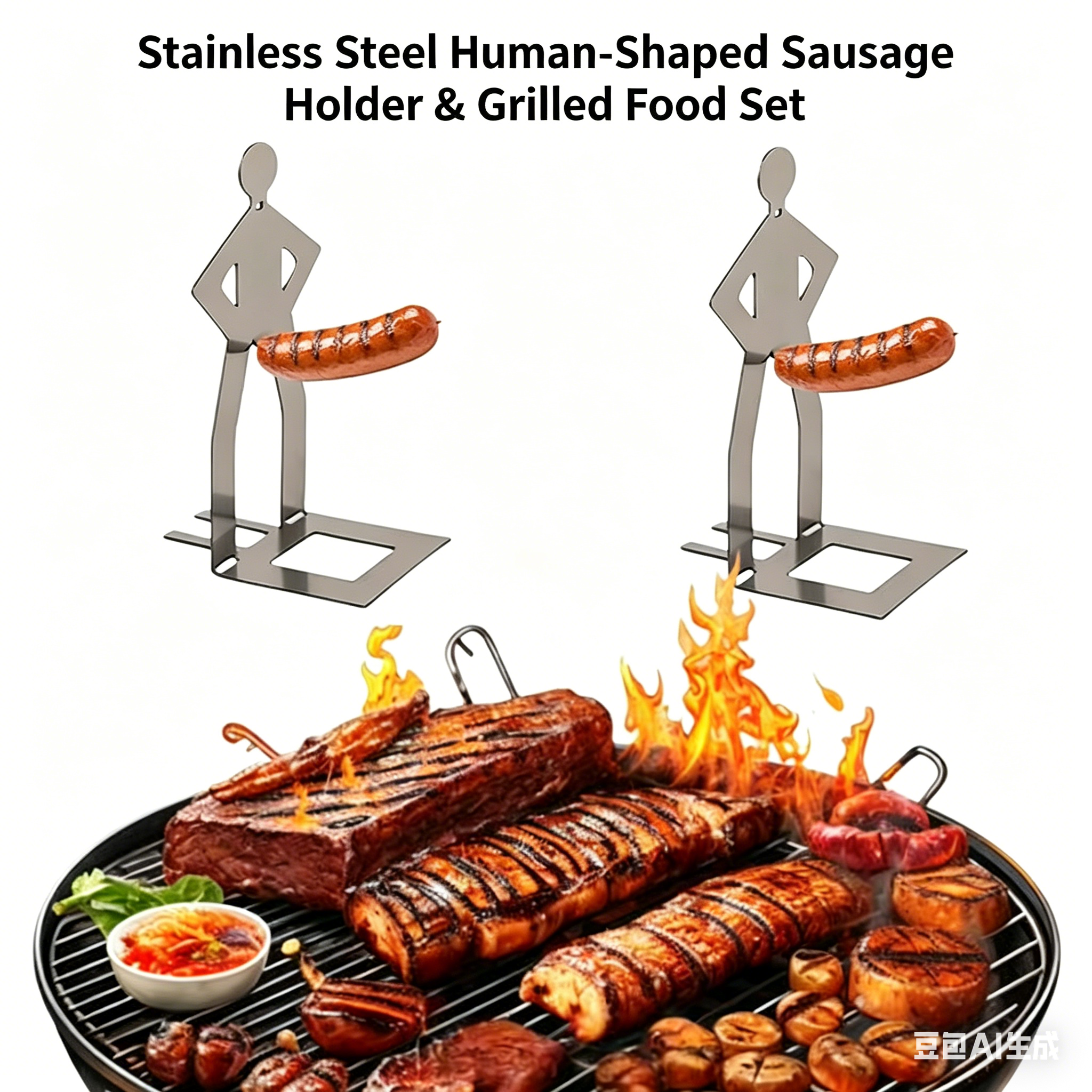 Stainless Steel BBQ Sausage Ho - Hot Dog Press recension och pris