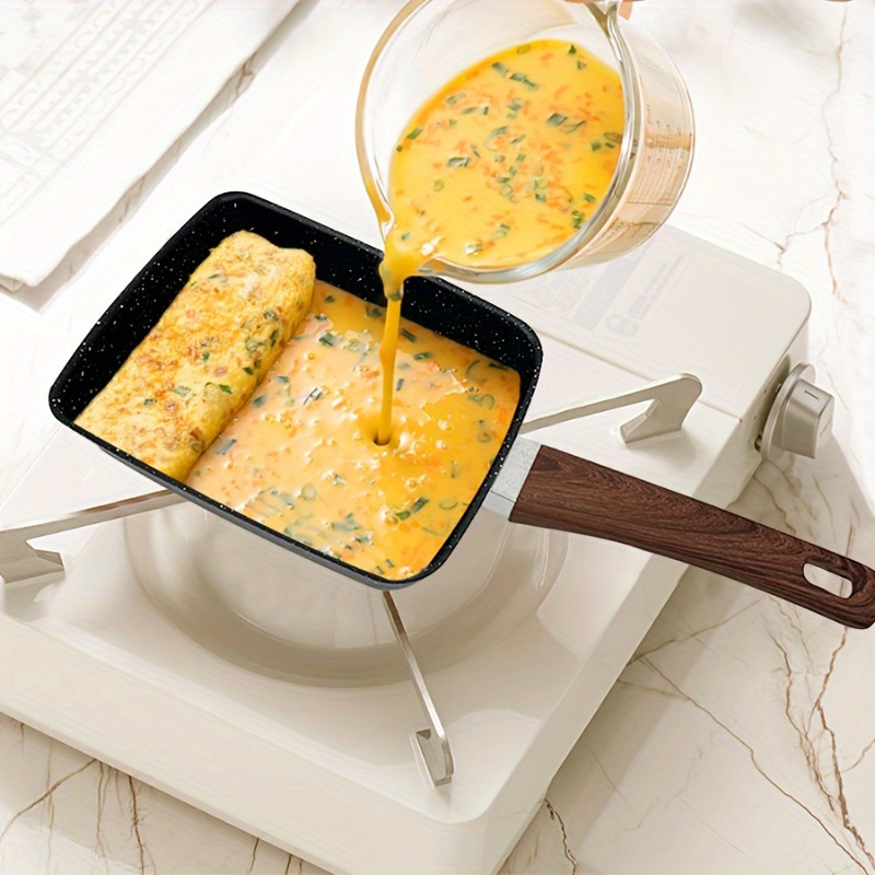 1PCS Egg Fry Pan Square Cast I - Cast Iron Corn recension och pris