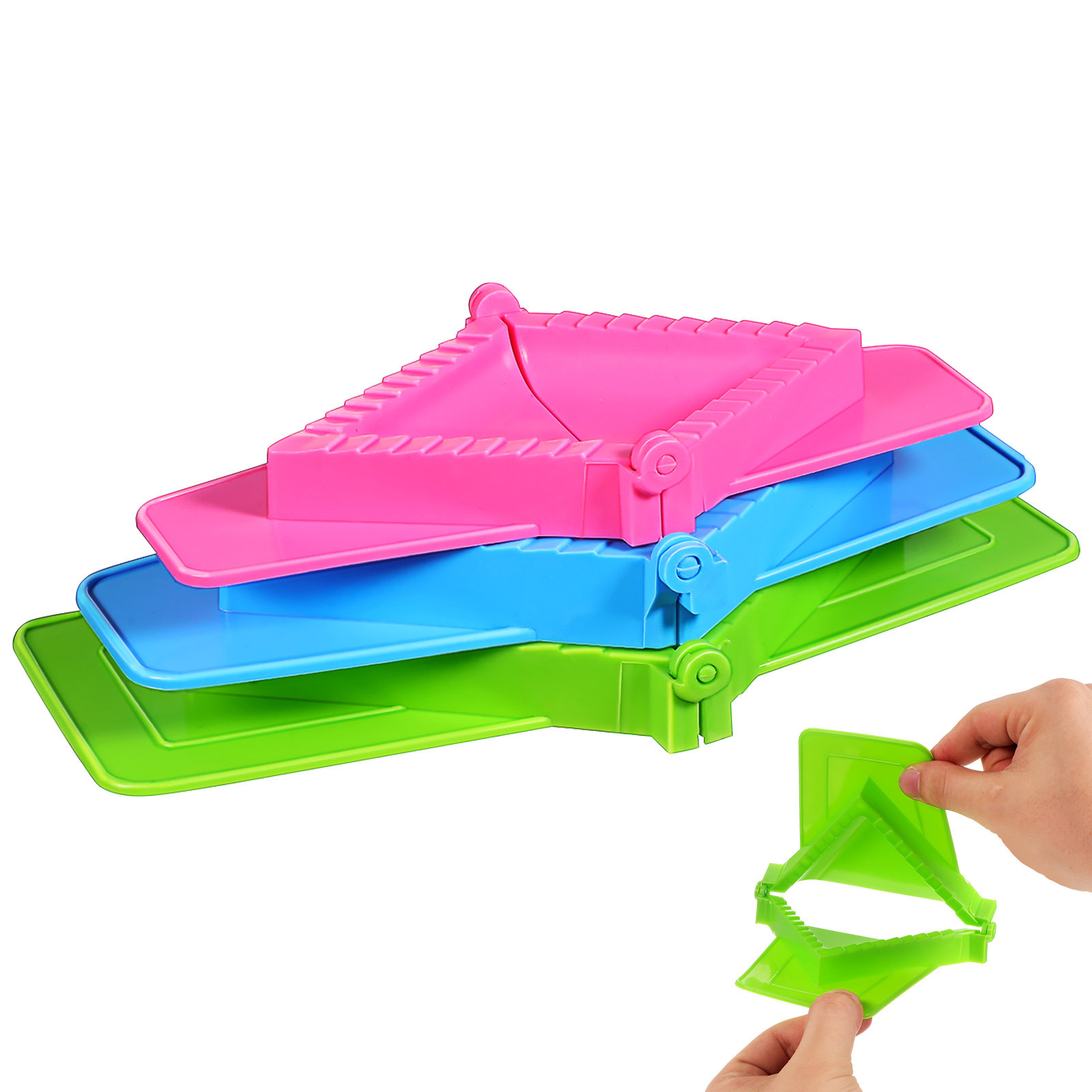3Pcs Lightweight Square Dumpli - Dumpling Press Set recension och pris