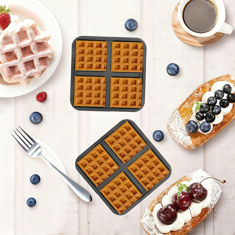 Square Waffle Mold, Non-Stick  - Mini Pancake Griddle recension och pris