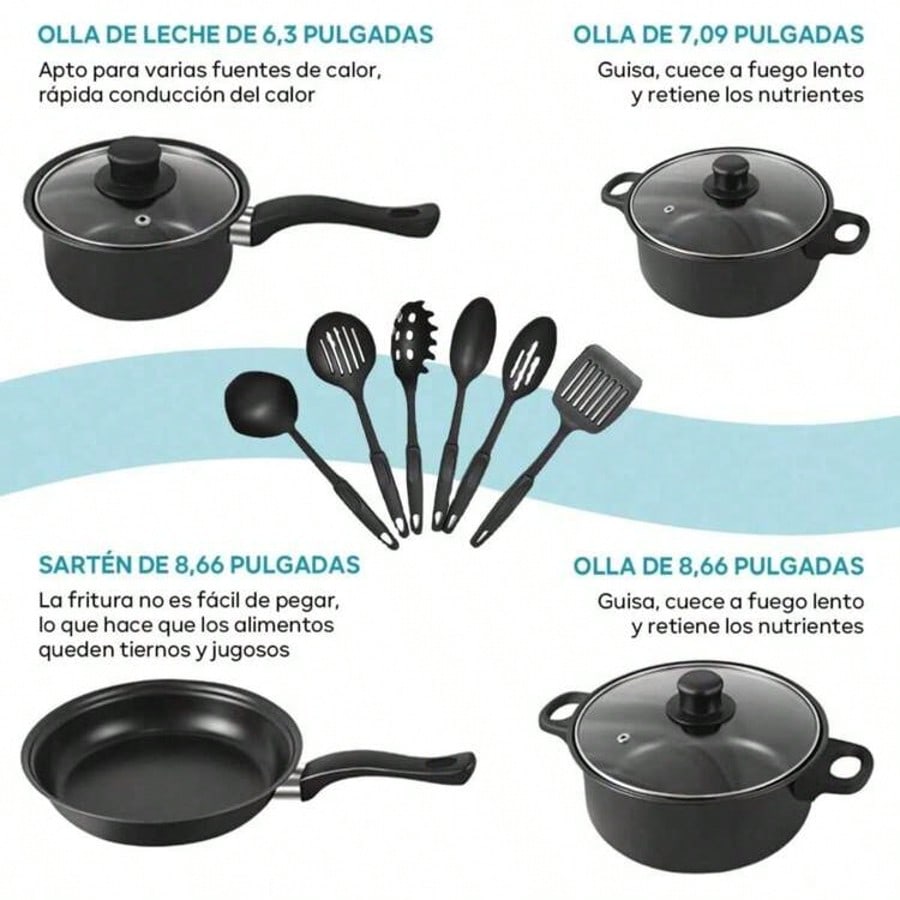 13 Piece Nonstick Kitchenware  - Cast Iron Corn recension och pris
