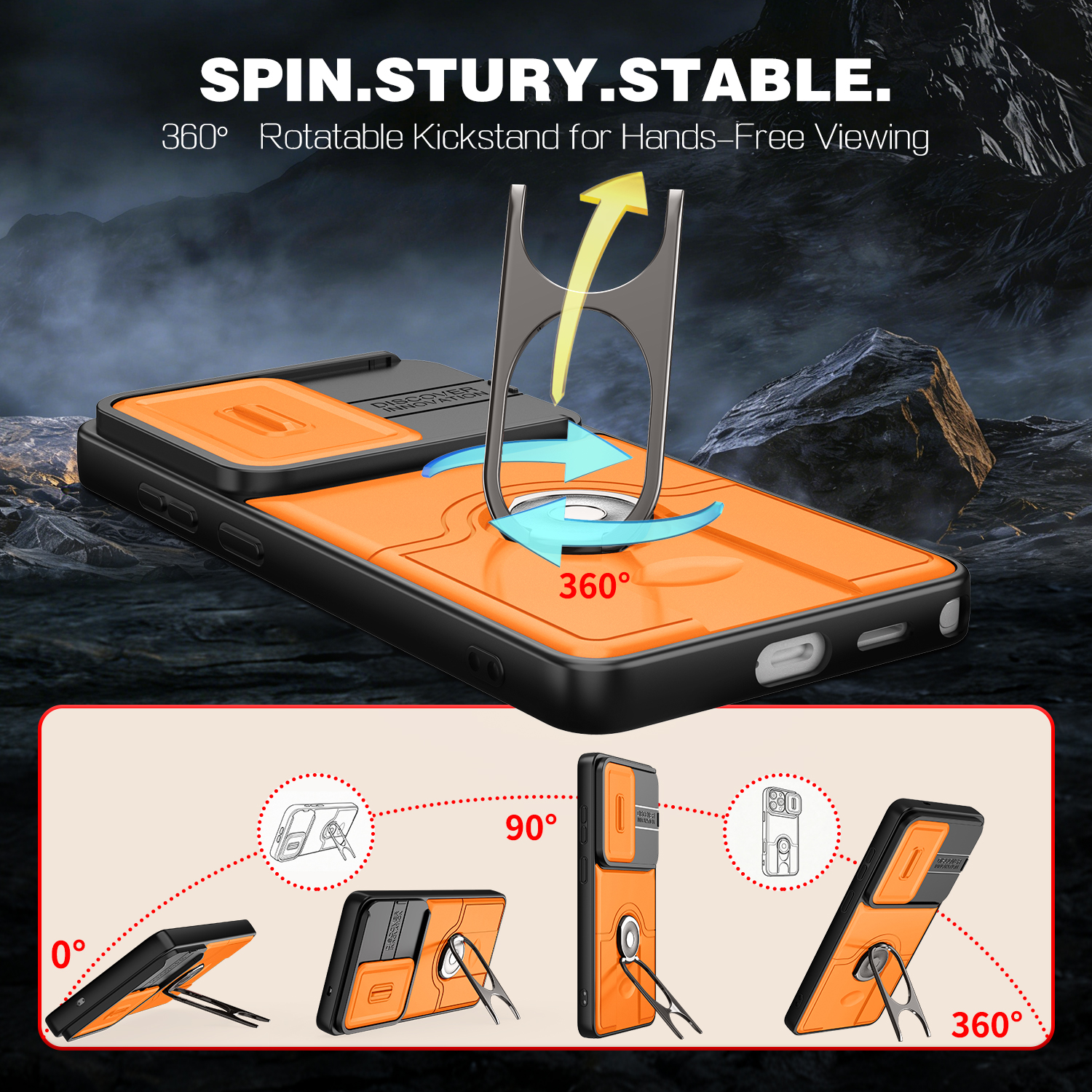 Ring Holder Phone Case for Sam - Taco Stand Holder recension och pris