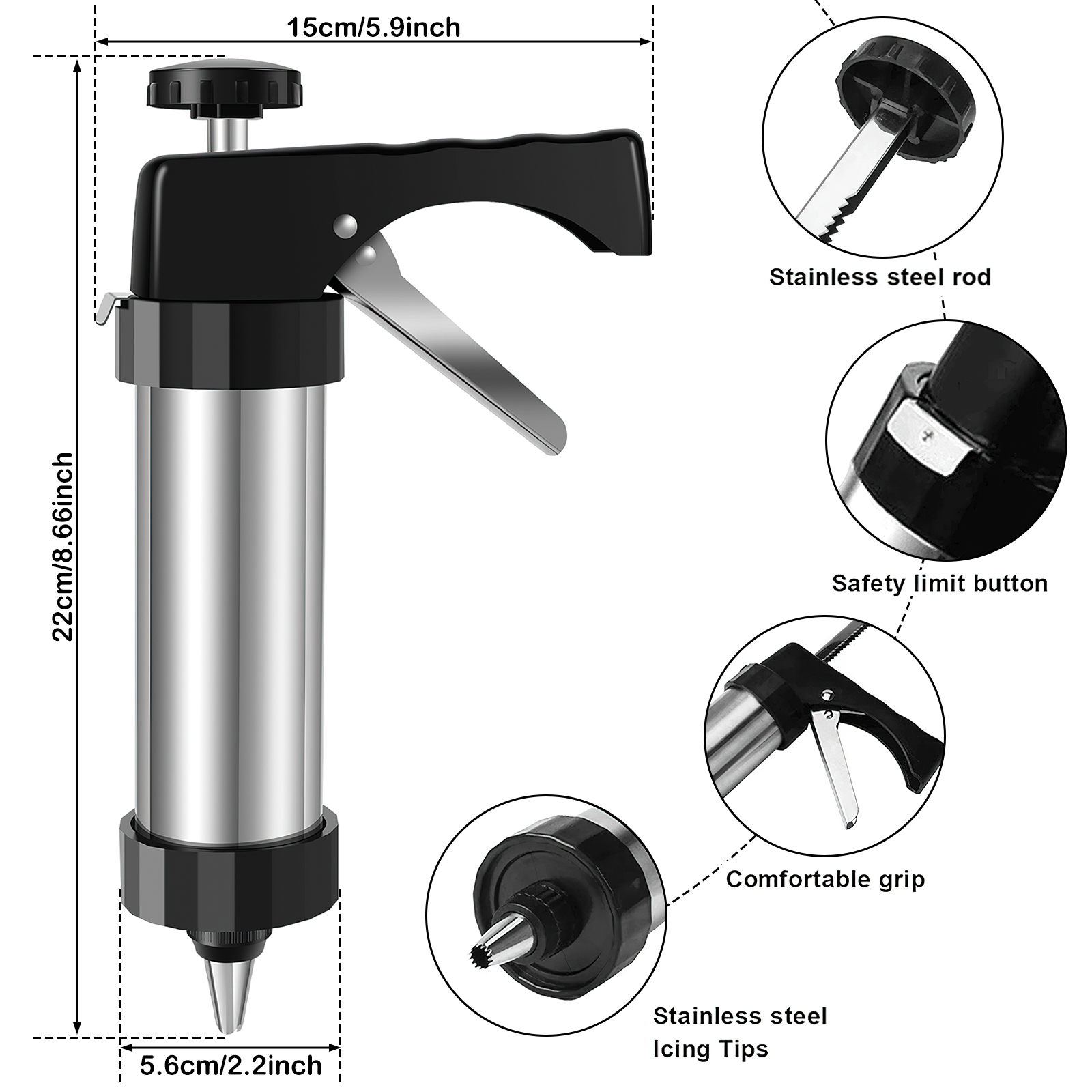 Cookie Maker Machine Stainless - Churros Maker Gun recension och pris