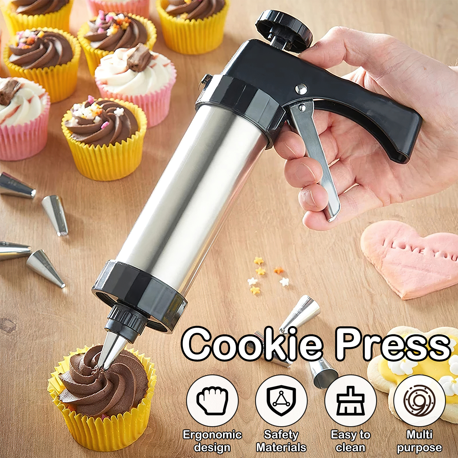 Cookie Maker Machine Stainless - Churros Maker Gun recension och pris