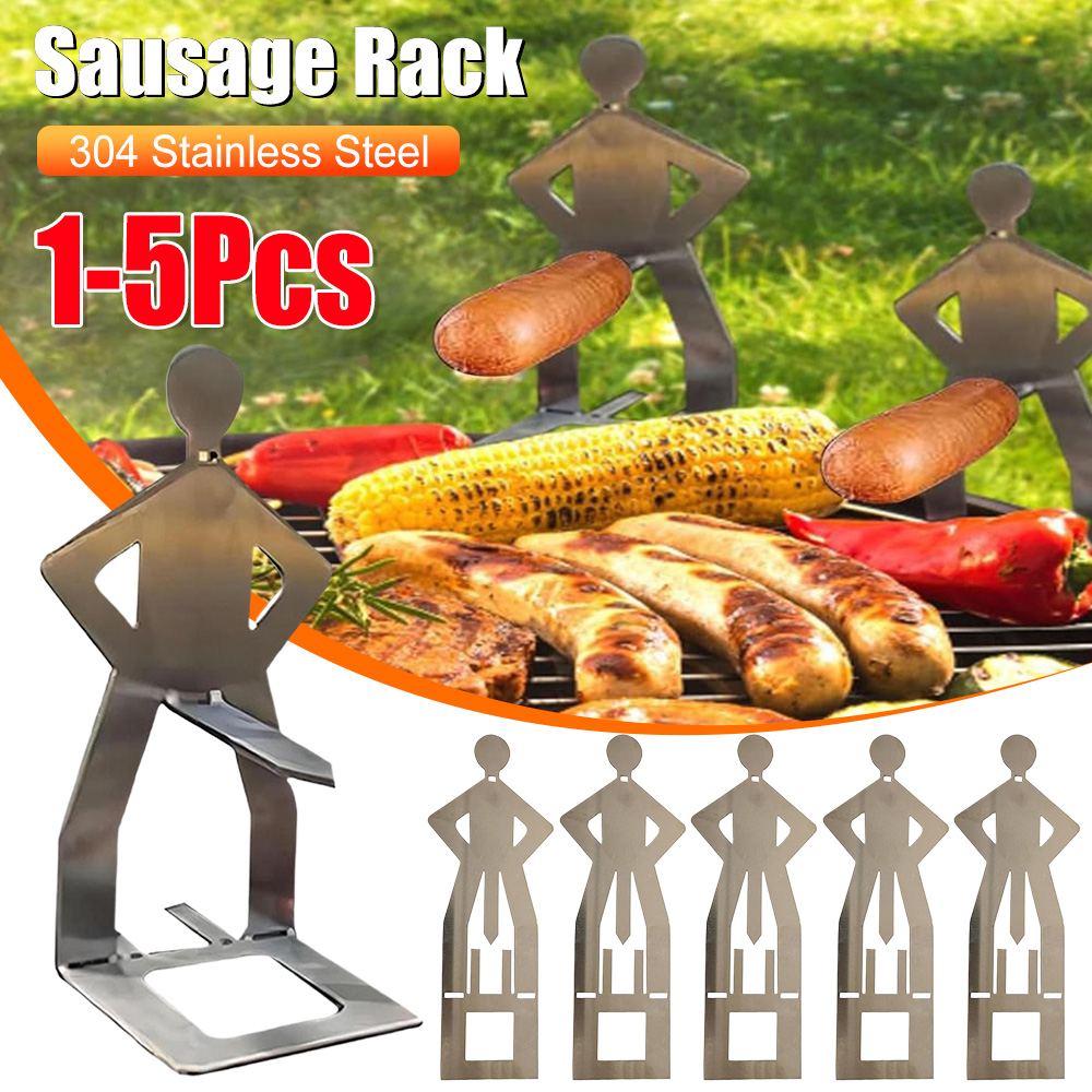 5-1PCS BBQ Sausage Holder Stai - Hot Dog Press recension och pris