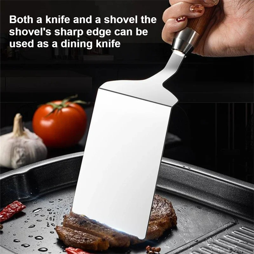 Stainless Steel Spatula with W - Okonomiyaki Spatula recension och pris