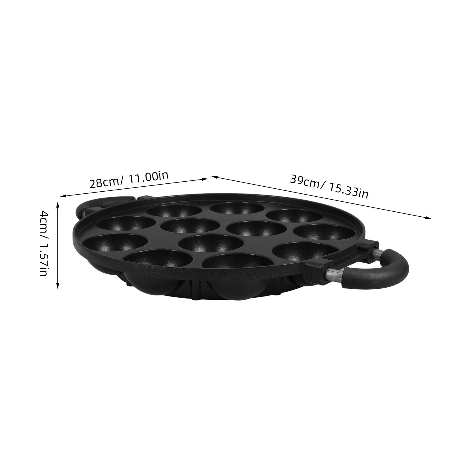 12 Hole Takoyaki Pan Nonstick  - Takoyaki Grill Plate recension och pris