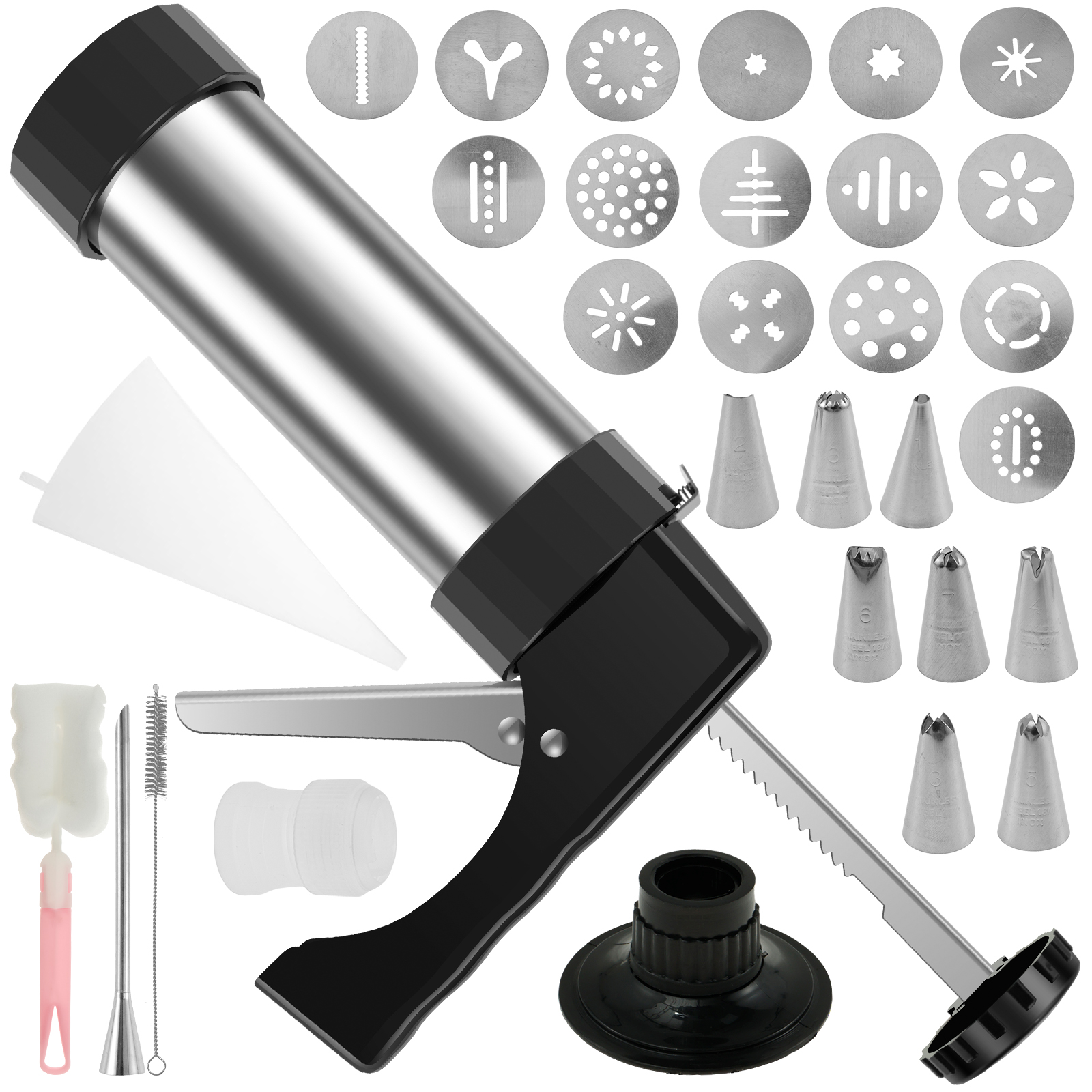 Cookie Press Gun Tips Set Stai - Churros Maker Gun recension och pris