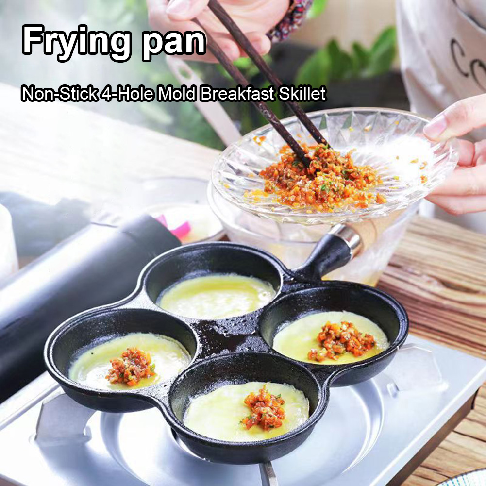 4-Hole Frying Pan Non Stick Br - Mini Pancake Griddle recension och pris