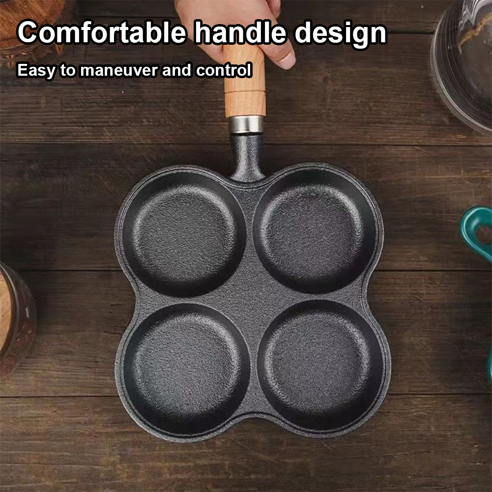 4-Hole Frying Pan Non Stick Br - Mini Pancake Griddle recension och pris