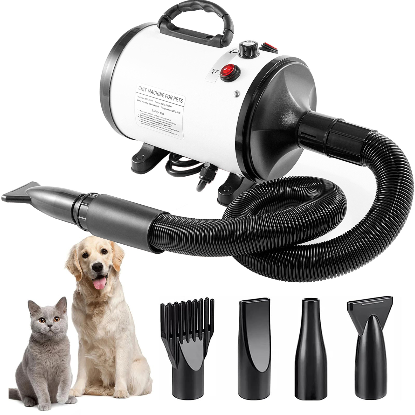 2800W Pet Hair Dryer for Dogs  - Hot Dog Press recension och pris
