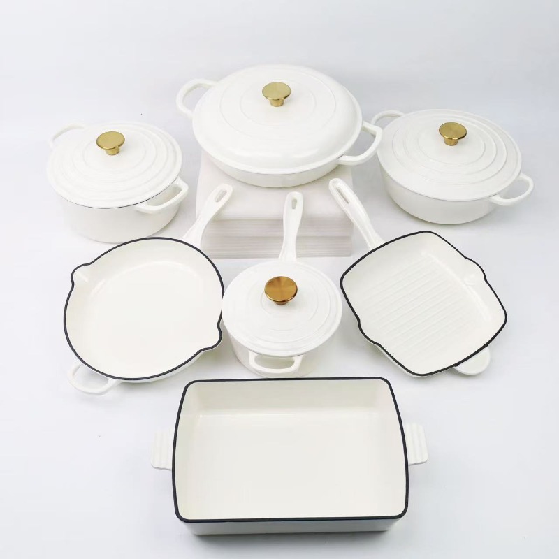Enamel pot, cast iron pot, pot - Cast Iron Corn recension och pris