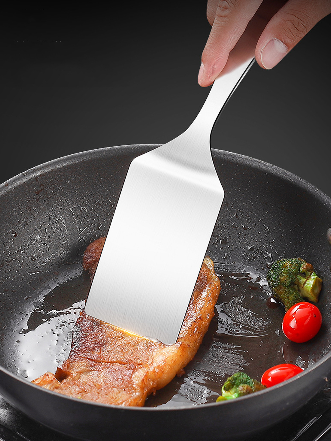 2pc/1pc Small Stainless Steel  - Okonomiyaki Spatula recension och pris