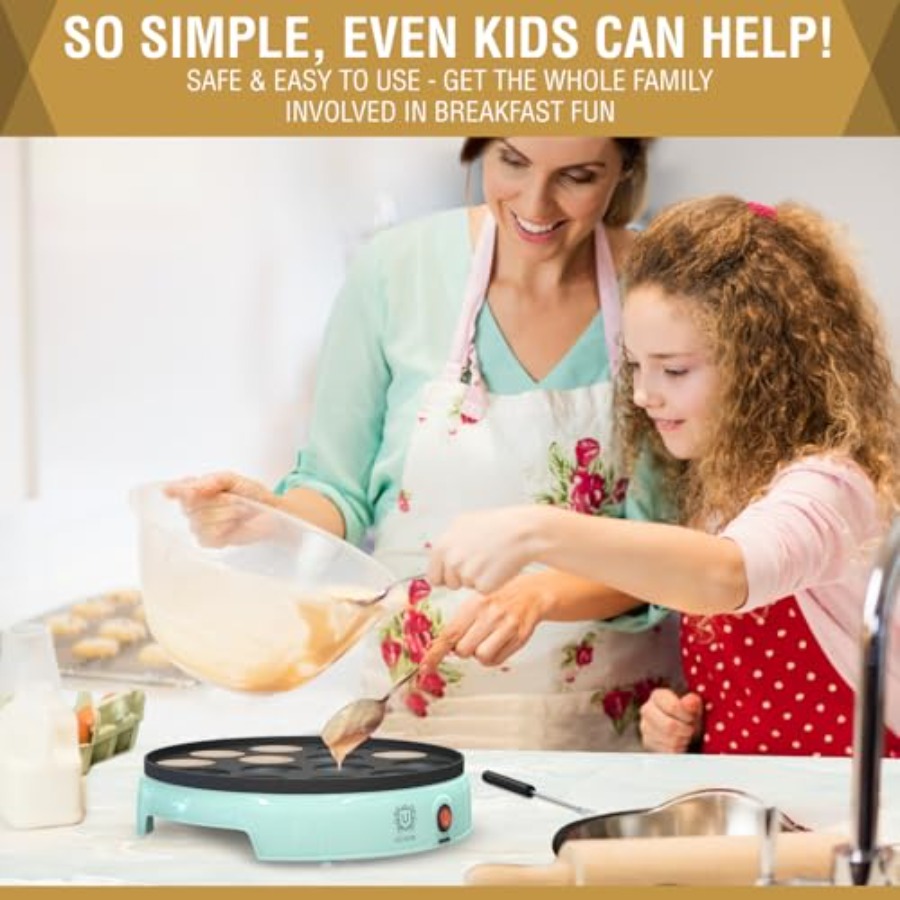 Mini Pancake Maker 14-Hole Ele - Mini Pancake Griddle recension och pris