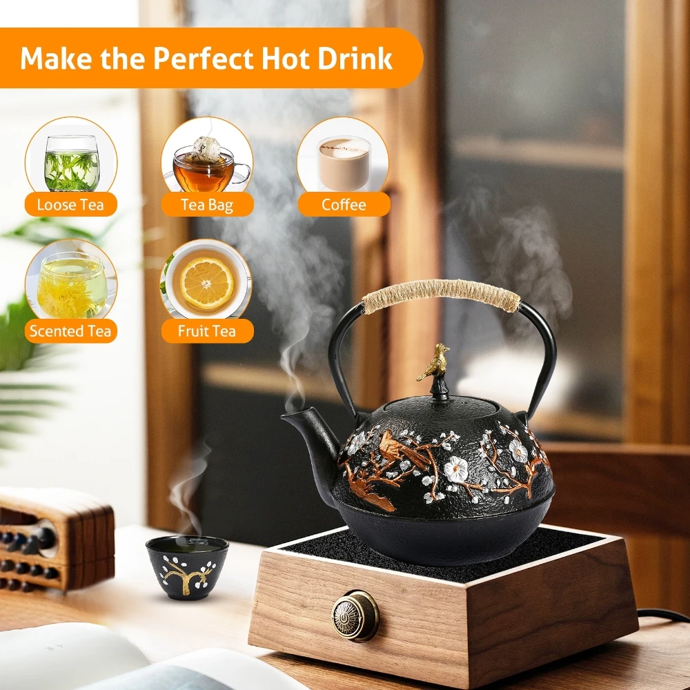 Cast Iron Teapot Set with Alco - Cast Iron Corn recension och pris